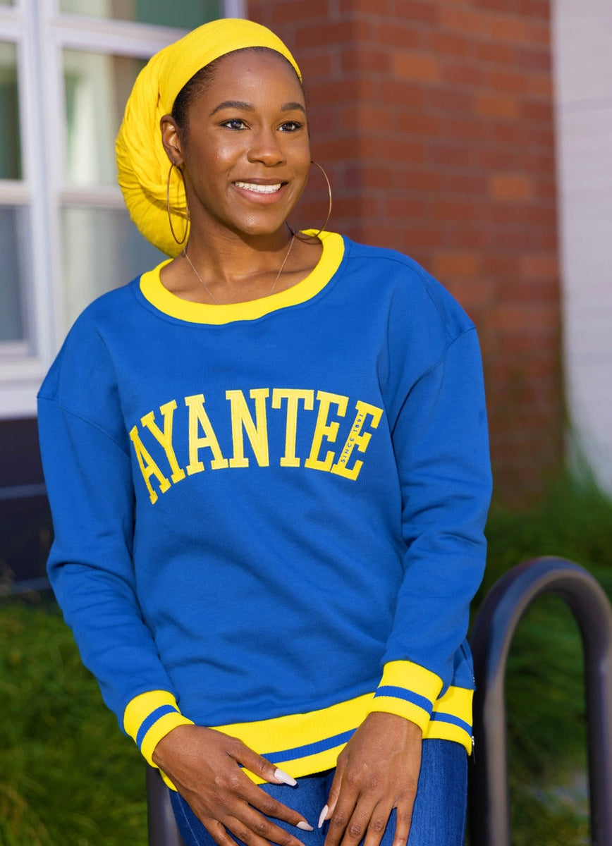 Cozy Callings Knit Sweater in Royal Blue