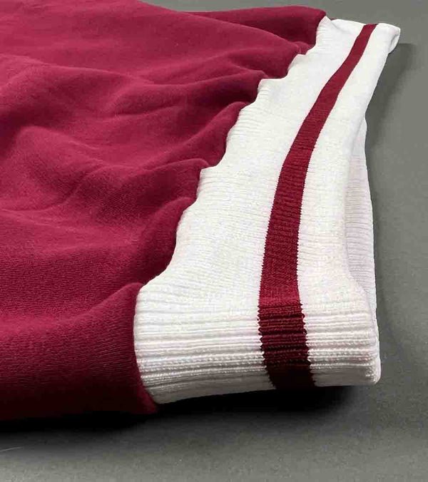 Gilbert Hall Branded Maroon + White THE HILL Crew Neck Sweater